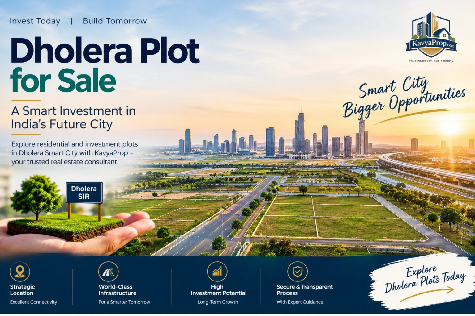 Dholera Plot for Sale: Find the Right Property with KavyaProp